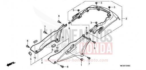 COUVERCLE LATERAL/CAPOT ARRIERE ST13004 de 2004